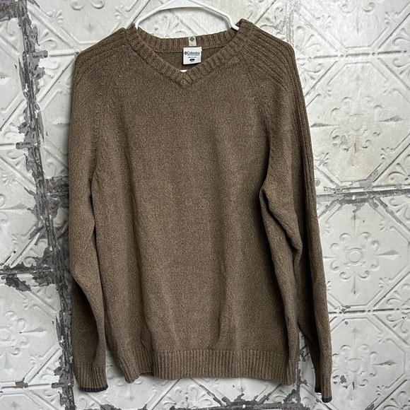 Columbia Other - Columbia Men's Tan V-Neck Sweater